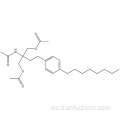 N- [1,1-Bis [(acetiloxi) metil] -3- (4-octilfenil) propil] acetamida CAS 162358-09-0